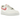 Nike Air Force 1 Low 07 Next Nature Summit White Sea Coral sneakers set fra siden med hvid læderoverdel, koralfarvet swoosh og klassisk gummisål.