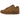 Nike Air Max 1 87 Luxe Ale Brown sneakers i en klassisk vinklet profil med brun læderoverdel, matchende snørebånd og hvid mellemsål med synlig Air-enhed.
