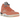 Air Jordan 5 Retro DJ Khaled We The Best Crimson Bliss sneakers i profil. Visning af den lyserøde overdel i læder, quiltet for, sølv-tunge og gennemsigtig sål.