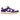 Nike SB Dunk Low Pro ISO Orange Label Court Purple sneakers i vinklet profil med hvid læderbase, lilla overlays og sort swoosh