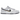 Nike Dunk Low 3D Swoosh sneakers i en klassisk sideprofil med hvid læderbase, grå overlays og et unikt lagdelt 3D swoosh-design på siden.