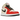 Air Jordan 1 Mid SS 88 Dunk Contest sneakers set fra siden med hvid læderoverdel, røde detaljer, sort swoosh og mønstret krave ved hælen.