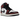 Air Jordan 1 Mid Wear-Away Chicago sneakers i profil med unikt slidt sort og rød læderfinish, hvide snørebånd og klassisk hvid mellemsål
