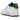 Nike Air Force 1 Low Retro QS West Indies sneakers set fra siden med hvid læderoverdel, grøn Swoosh-detalje og broderet West Indies-logo på hælen.