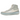 Nike Blazer Phantom Mid Goddess Of Victory sneakers set fra siden med hvidt læder, cremefarvet mellemsål og gennemsigtige swoosh-detaljer.