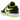 Air Jordan 1 Low SE Black Cat Volt sneakers sideprofil med sort læderoverdel, neongule detaljer og matchende sål