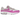 Nike Air Max 1 Fuchsia Dream sneakers sideprofil i grå og hvid med markante pink detaljer på swoosh, hæl og sålens Air-enhed