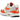 Nike Air Max 1 87 Safety Orange sneakers i sideprofil med orange detaljer, hvid mesh-overdel, grå mudguard og synlig Air-stødabsorbering i sålen.