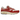 Nike Air Max 1 Red Stardust sneakers i sideprofil med hvid mesh-overdel, pinkruskindsdetaljer, synlig Air-enhed og rød swoosh-detalje