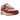 Nike Air Max 1 Red Stardust sneakers i profil med overdel i lyst mesh, rosa ruskindsoverlag og den klassiske synlige Air-stødabsorbering i sålen