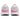 Nike Air Max 1 Lilac Pink Rise sneakers i profil, der viser en hvid overdel med lyserøde detaljer, ruskindspaneler og en synlig Air-enhed i sålen.