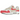 Nike Air Max 1 Aster Pink sneakers set fra siden med hvid mesh-base, pink læderdetaljer, lys grå mudguard og synlig Air-enhed i hælen