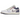 Air Jordan 1 Low Pastel Purple sneakers set fra siden med hvide og lilla læderpaneler, perforeret tåboks og klassisk hvid mellemsål