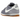 Nike Cortez Textile Cement Grey Gum Sail sneakers set fra siden med grå tekstiloverdel, hvide detaljer og en karakteristisk gummisål