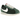 Nike Cortez TXT Fir sneakers sideprofil med dybgrøn tekstiloverdel, hvid læder-swoosh og detaljer i hvidt og guldfarvet læder ved hælen