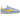 Nike Cortez Textile Light Armoury Blue Lightning sneakers set fra siden med lyseblåt tekstilmateriale, hvide læderdetaljer og hvid mellemsål