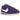 Nike Cortez Textile Field Purple Alabaster sneakers i en vinklet visning med lilla tekstiloverdel, alabaster hvidt swoosh og hvid mellemsål