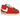 Nike Cortez Picante Red sneakers set fra siden med rød læderoverdel, hvid sål med ikonisk rød stribe og hvidt Swoosh-logo