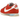 Nike Cortez Picante Red sneakers sideprofil med rød ruskindsoverdel, hvid Nike Swoosh og en klassisk rillet gummisål i hvid og rød