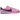 Nike Cortez TXT Beyond Pink Blue Void sneakers i sideprofil med lyserød tekstiloverdel, blåt Swoosh-logo og hvid sål med savtakket kant.