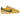Nike Cortez Textile Yellow Ochre Gorge Green sneakers i profil med overdel i gult tekstil, grønt læder-Swoosh og hvid sål med savtakket mønster