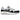 Nike Air Max 1 White Black GS sneakers set fra siden med hvid overdel, sort mudguard, synlig Air-enhed i hælen og klassisk gummisål.