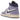 Air Jordan 1 Mid SE Chenille Sky J Light Purple sneakers i profil med pastelfarvede læderpaneler, hvide snørebånd og karakteristisk swoosh logo