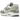 Nike Air Max 1 White Mica Green sneakers set fra siden med hvid overdel, grønne detaljer, synlig Air-enhed og gummisål