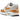 Nike Air Max 1 Bronze sneakers set fra siden med hvid mesh, læderdetaljer i metallisk bronze og en klassisk hvid mellemsål med synlig Air unit