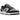 Nike Dunk Low Starry Laces sneakers i vinklet profil med sort læderoverdel, grå nuancer og de unikke stjernemønstrede snørebånd.