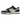 Nike Dunk Low Starry Laces sneakers i vinklet visning med grå overdel, hvide detaljer og unikke snørebånd med stjernemønster på siden
