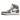 Air Jordan 1 Retro High OG Washed Black sneakers i en vinklet profil visende den grå vaskede ruskindsoverdel og hvide mellemsål