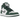 Air Jordan 1 Retro High OG Gorge Green sneakers set fra siden med grønt læderoverlag, hvide sidepaneler og en klassisk sølv Nike Swoosh detalje