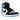 Air Jordan 1 Retro High OG UNC Toe sneakers i en klassisk vinklet profil med hvidt læder, sorte nuancer og University Blue detaljer på hælen
