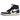 Air Jordan 1 Retro High OG Midnight Navy sneakers set fra siden med hvid læderbase, navyblå overlejringer og sort swoosh-logo.