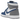Air Jordan 1 Retro High OG True Blue sneakers i sideprofil med hvidt læder, blå detaljer på hæl og tåboks samt sort Swoosh og snørebånd