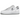 Nike Air Force 1 Low Color of the Month Silver sneakers i en stilfuld vinklet profil med hvid læderoverdel og skinnende metallic sølv swoosh
