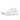 Adidas Ultra Boost 20 Triple White sneakers set fra siden med hvidstrikket overdel, matchende hvide snørebånd og ikonisk responsiv Boost-mellemsål