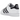 Adidas Superstar White Black sneakers i en sideprofil med hvid læderoverdel, ikoniske sorte tre striber og den klassiske gummi-skal-tå.