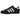 Adidas Superstar Core Black Cloud White Gold sneakers set fra siden med sort læderoverdel, ikoniske hvide striber og guld detaljer på pløsen