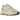 Adidas Yeezy Boost 700 Analog sneakers i en vinklet visning med hvid overdel i læder og mesh samt en chunky cremefarvet mellemsål