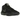 Nike LeBron Witness 8 Black Volt sneakers i vinklet profil med sort mesh-overdel, neongule detaljer og synlig Air-stødabsorbering i mellemsålen