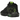 Nike LeBron Witness 8 Black Volt sneakers i vinklet visning med sort overdel, volt-detaljer og synlig Air Max-enhed i mellemsålen.