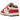 Nike Dunk Low PRM Bacon sneakers i sideprofil med lyserøde, røde og hvide læderpaneler, detaljeret Swoosh og klassisk gummisål