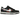 Nike Dunk Low Next Nature Marker Swoosh sneakers i vinklet profil med sort læderoverdel, hvide detaljer og unikt skitse-inspireret swoosh-logo.