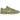 Nike Dunk Low Oil Green Olive Aura sneakers i profilvisning med mørkegrøn læderoverdel, matchende grønne snørebånd og hvid gummisål
