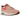 Nike Air Max 1 Corduroy Coral Stardust sneakers i en sideprofil visende den lyserøde fløjlsoverdel, hvid mellemsål og den synlige Air-enhed