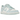 Nike Dunk Low White Glacier Blue sneakers i sideprofil med hvid læderoverdel, lyseblå Swoosh-detaljer og matchende gummisål.