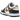 Nike Dunk Low Midnight Navy Wheat sneakers set fra siden med marineblå læderpaneler, hvede-brune overlejringer og klassisk gummisål.