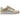 Nike Dunk Low Desert Khaki sneakers set fra siden med lysebrun læderoverdel, matchende snørebånd og hvid mellemsål
